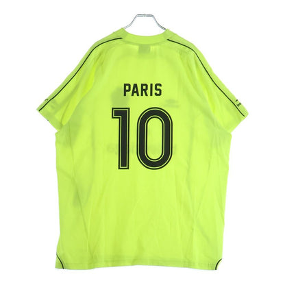 Balenciaga Paris Soccer Technical Jersey Short Sleeve T-Shirt Yellow — view 2