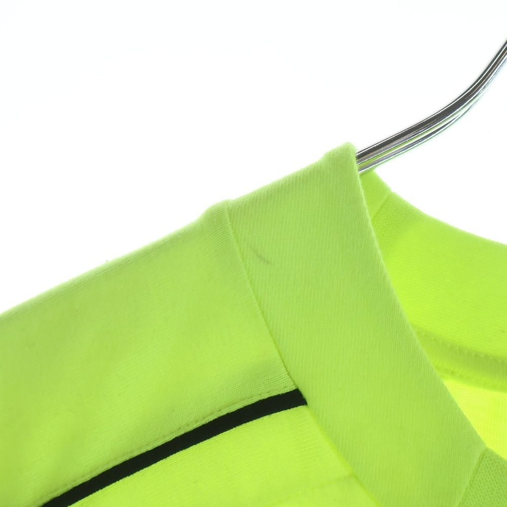 Balenciaga Paris Soccer Technical Jersey Short Sleeve T-Shirt Yellow — view 5