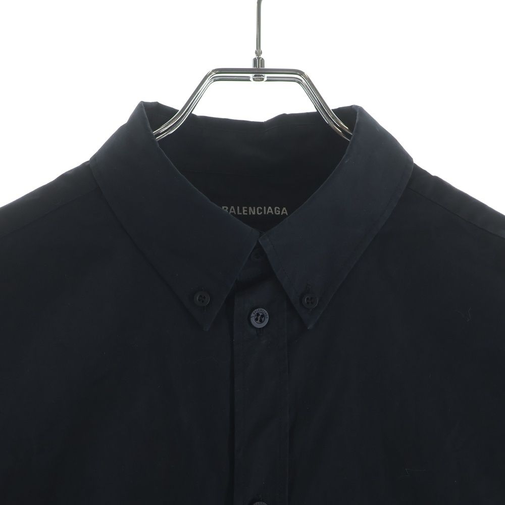 Balenciaga Quest Large Fit Shirts Oversize Front Logo Embroidery Long Sleeve — view 3