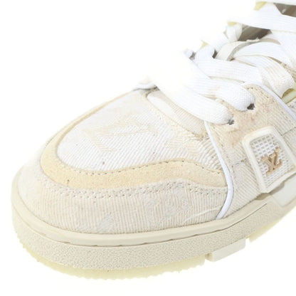 Louis Vuitton LV Trainer Monogram Line Low Cut Sneakers Beige — view 6