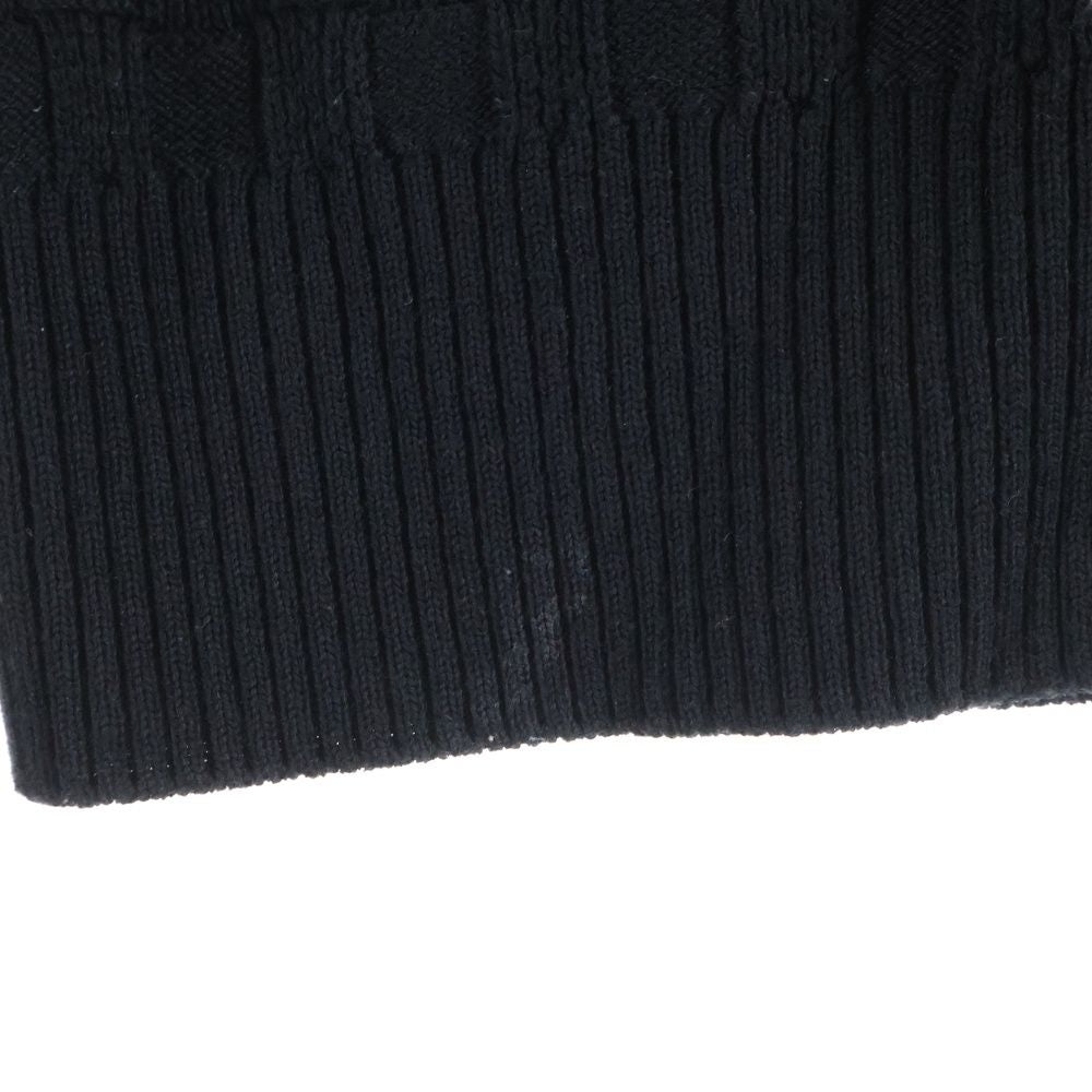 Louis Vuitton Front Leather Logo Patch Damier Zip Long Sleeve Knit Cardigan — view 5