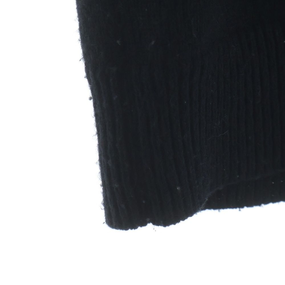 Celine Logo Embroidery Heritage Cashmere Crew Neck Sweater Black — view 5