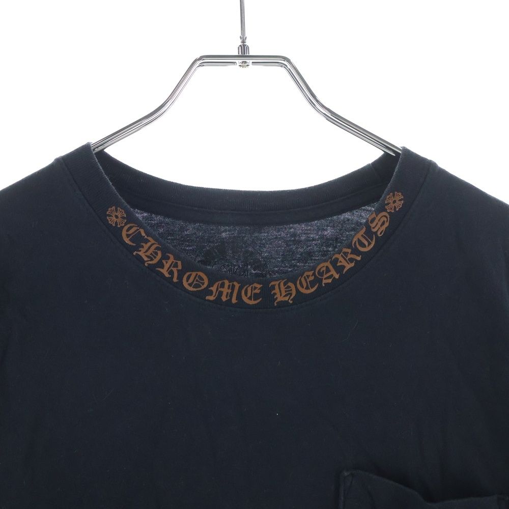 Chrome Hearts Necklogo Crew Neck Short Sleeve T-Shirt Black Brown — view 3