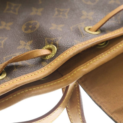 Louis Vuitton Monogram Montsouris PM Backpack Shoulder Bag Brown Leather Gold — view 5