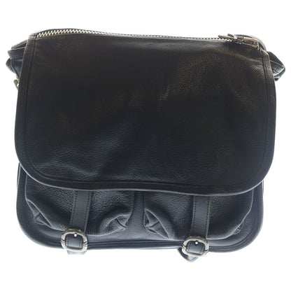 Chrome Hearts Shoulder Bag Tiny Gunslinger Strap Leather Black