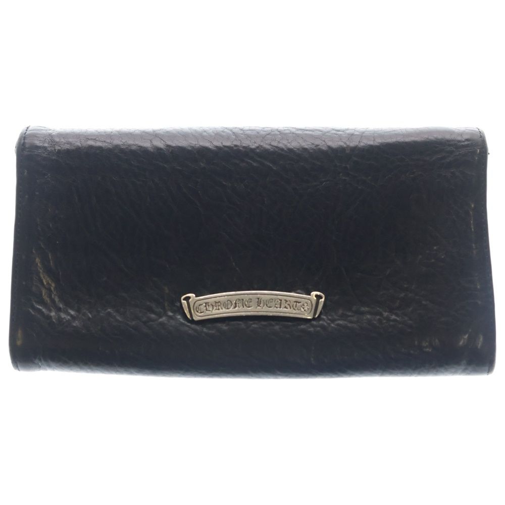 Chrome Hearts Judy Cross Ball Button Leather Wallet Black — view 2
