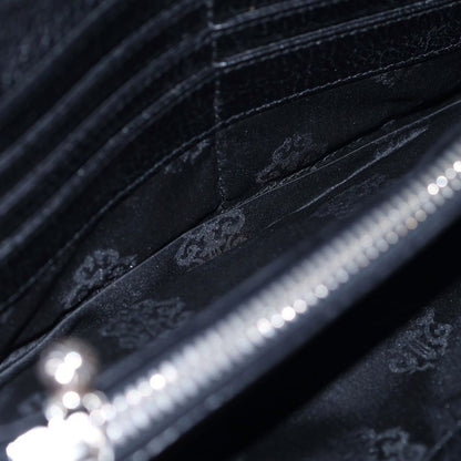 Chrome Hearts Judy Cross Ball Button Leather Wallet Black — view 4
