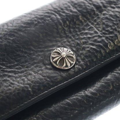 Chrome Hearts Judy Cross Ball Button Leather Wallet Black — view 5