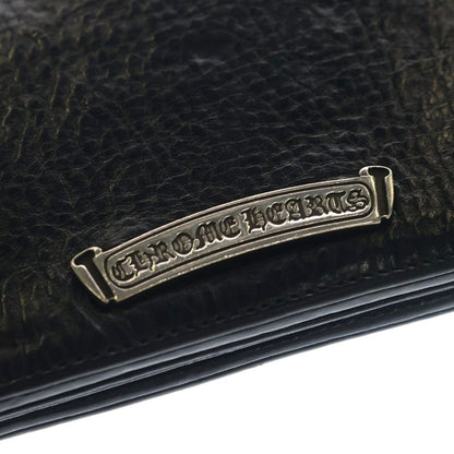 Chrome Hearts Lng Sngl Fld Tips Single Fold Leather Wallet Black — view 6
