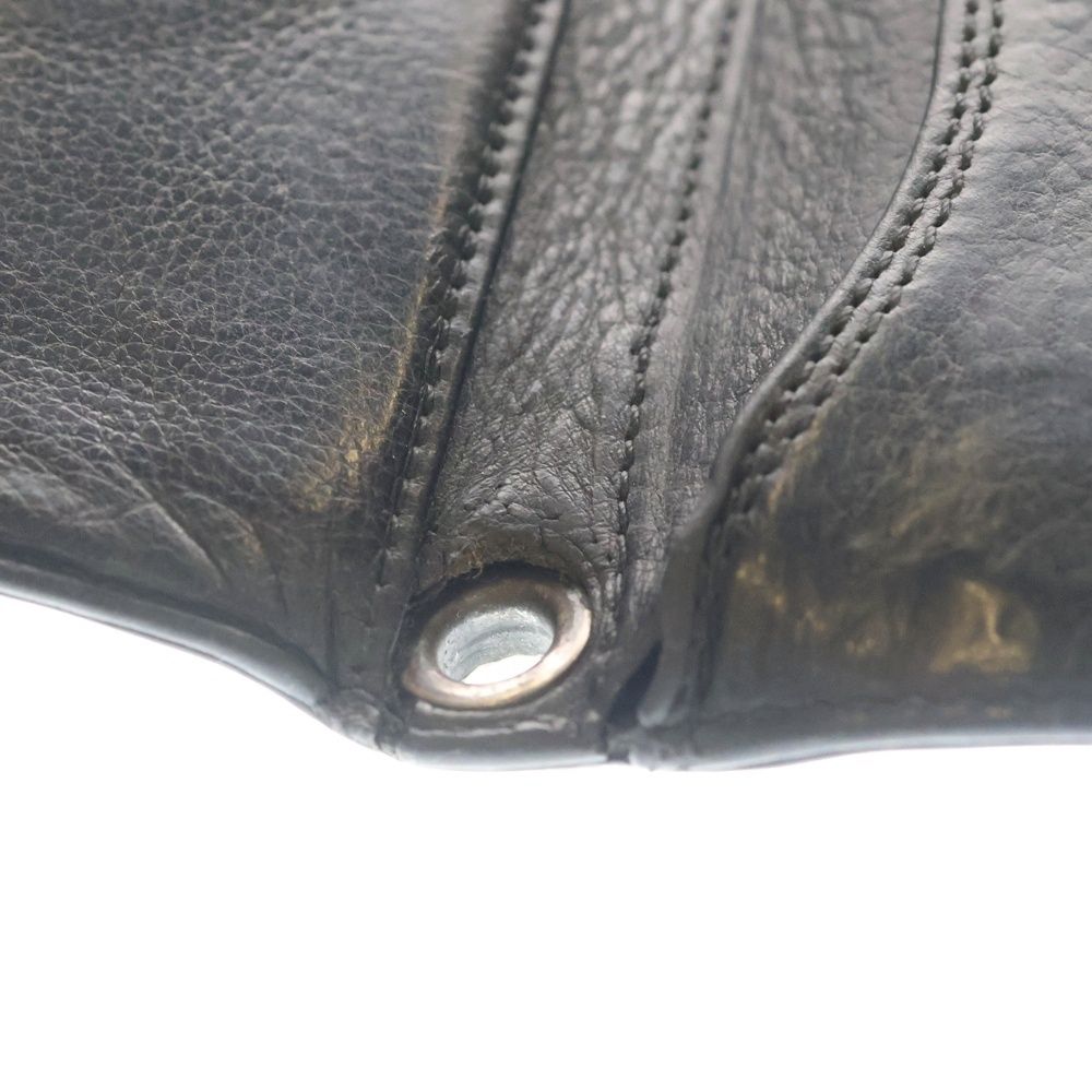 Chrome Hearts BS Button Leather Wallet Black — view 6