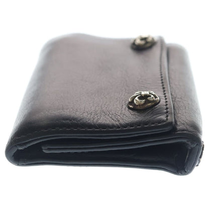 Chrome Hearts BS Button Leather Wallet Black — view 3