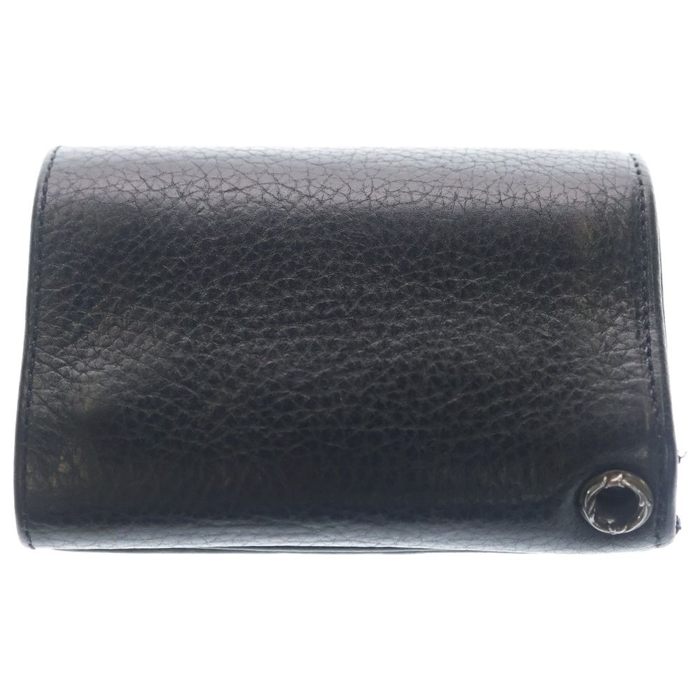 Chrome Hearts Cross Button Leather Wallet Black — view 2