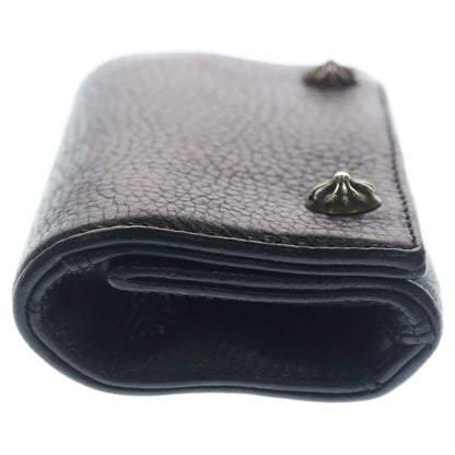 Chrome Hearts Cross Button Leather Wallet Black — view 3