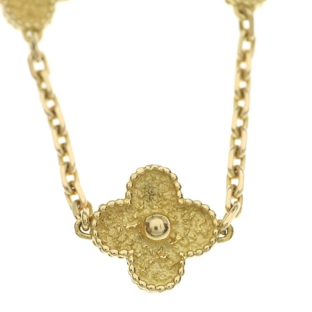 Van Cleef & Arpels Vintage Alhambra Necklace 18k Yellow Gold — view 3