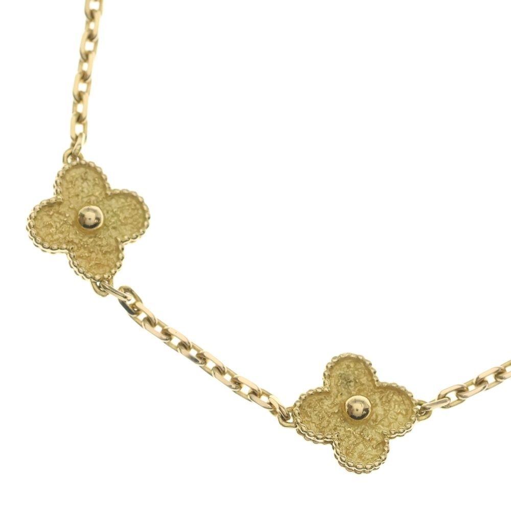 Van Cleef & Arpels Vintage Alhambra Necklace 18k Yellow Gold