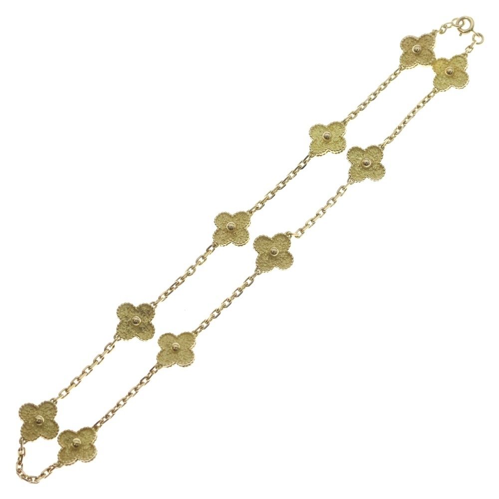 Van Cleef & Arpels Vintage Alhambra Necklace 18k Yellow Gold — view 2