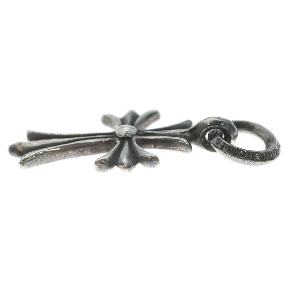 Chrome Hearts Vintage Tiny CH Cross Charm Necklace Top Silver — view 3