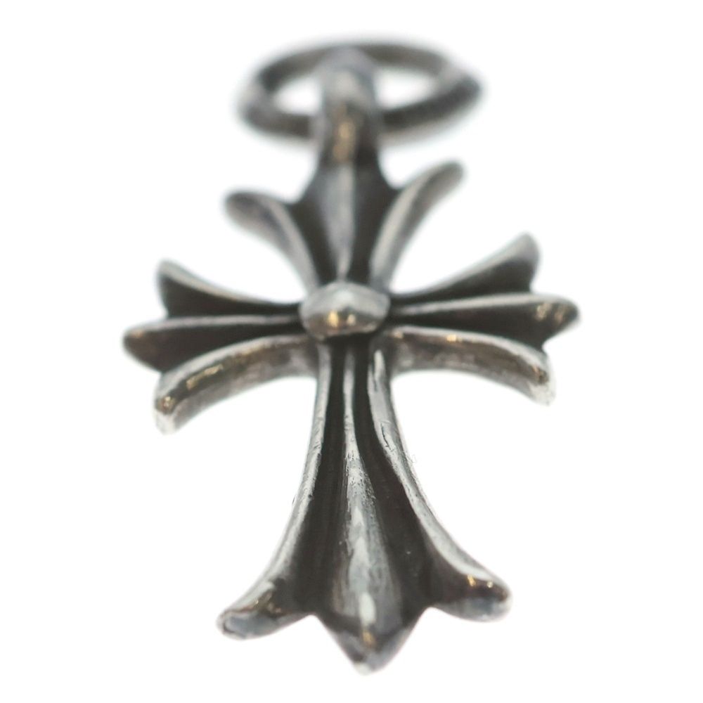 Chrome Hearts Vintage Tiny CH Cross Charm Necklace Top Silver — view 5