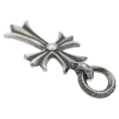 Chrome Hearts Vintage Tiny CH Cross Charm Necklace Top Silver — view 6