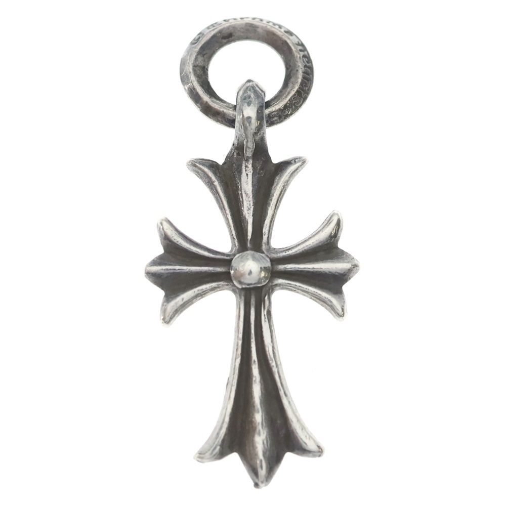Chrome Hearts Vintage Tiny CH Cross Charm Necklace Top Silver
