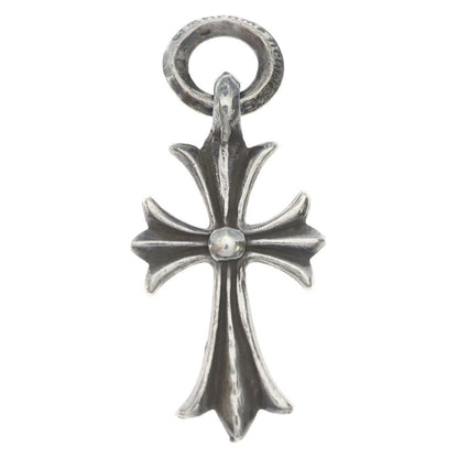 Chrome Hearts Vintage Tiny CH Cross Charm Necklace Top Silver