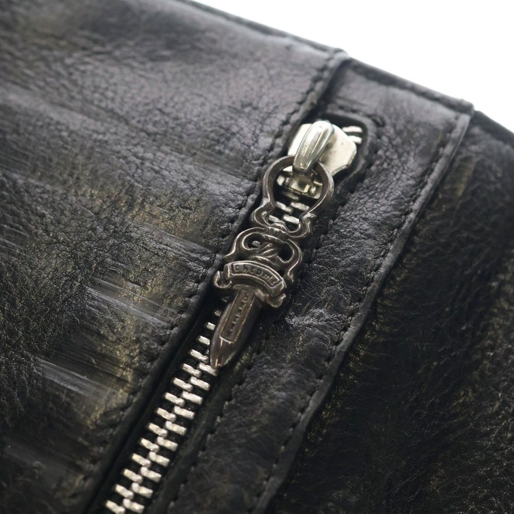 Chrome Hearts Wave Leather Wallet Black — view 5