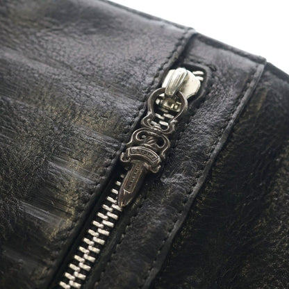 Chrome Hearts Wave Leather Wallet Black — view 5