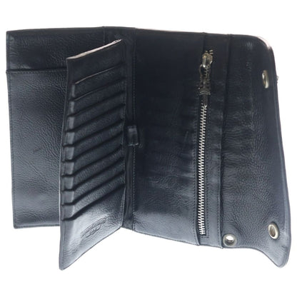Chrome Hearts Wave Leather Wallet Black — view 4