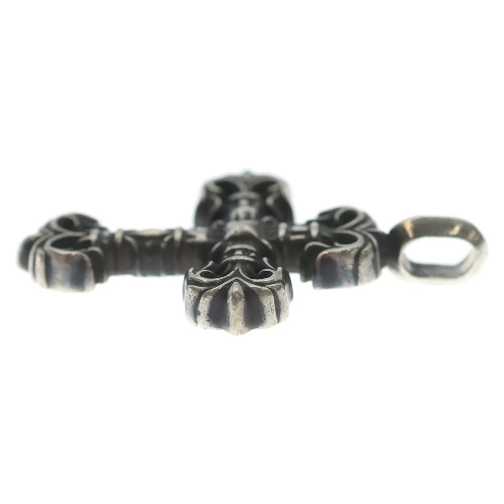 Chrome Hearts Charm Filigree Tiny Cross Pendant Top Silver — view 3