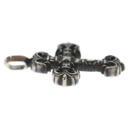 Chrome Hearts Charm Filigree Tiny Cross Pendant Top Silver — view 4