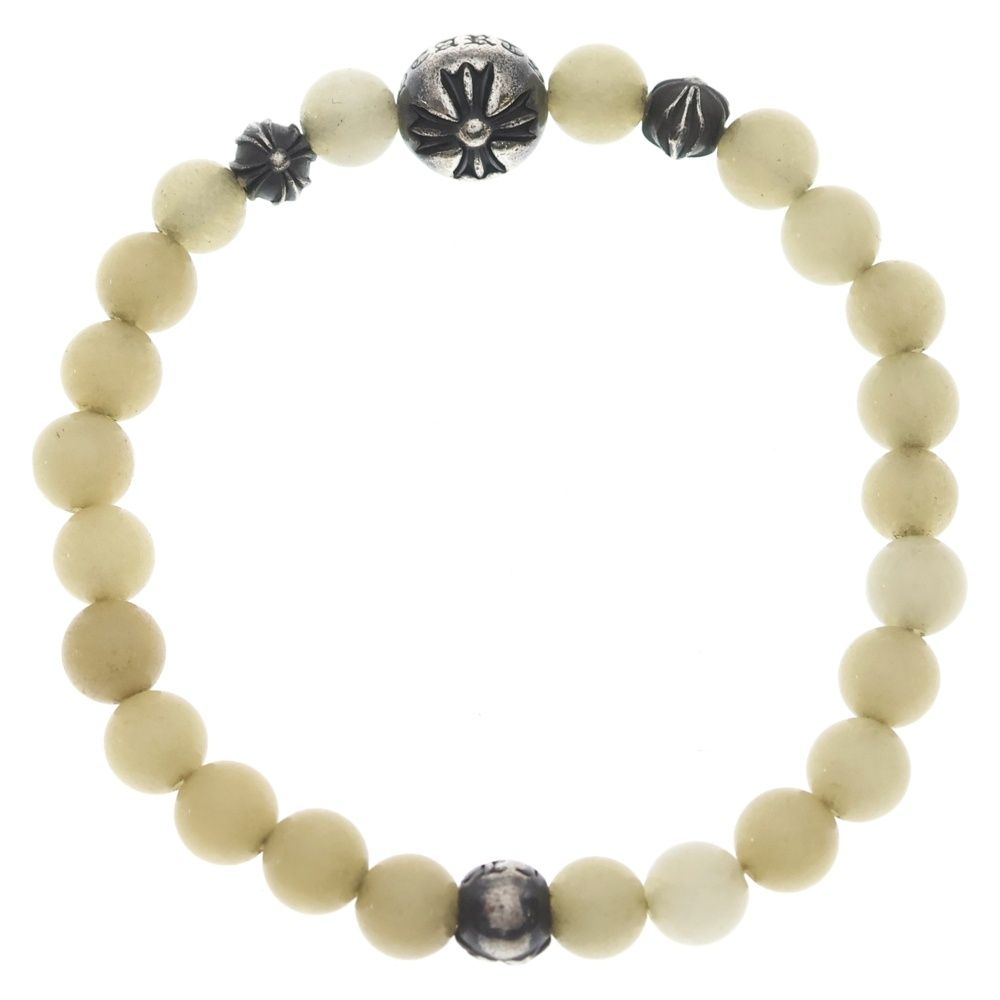 Chrome Hearts 6 mm Bead Bracelet White — view 2