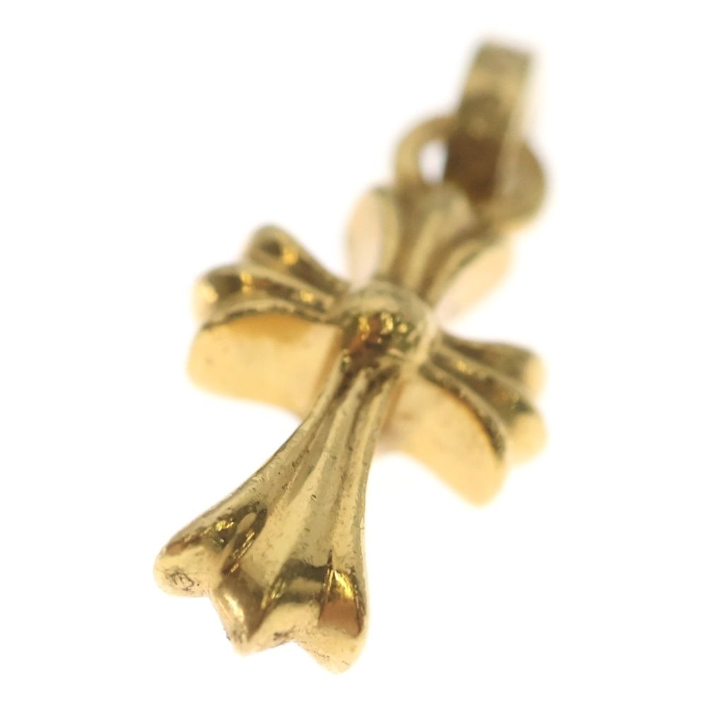 Chrome Hearts 22k Crs Baby Fat Cross Pendant Top Gold — view 5