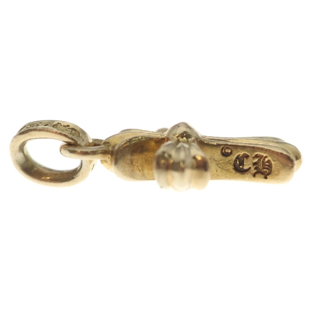 Chrome Hearts 22k Crs Baby Fat Cross Pendant Top Gold — view 4