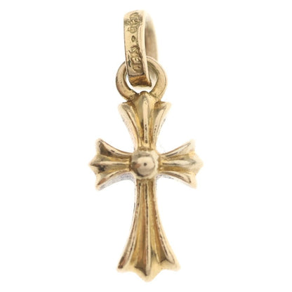 Chrome Hearts 22k Crs Baby Fat Cross Pendant Top Gold — view 2