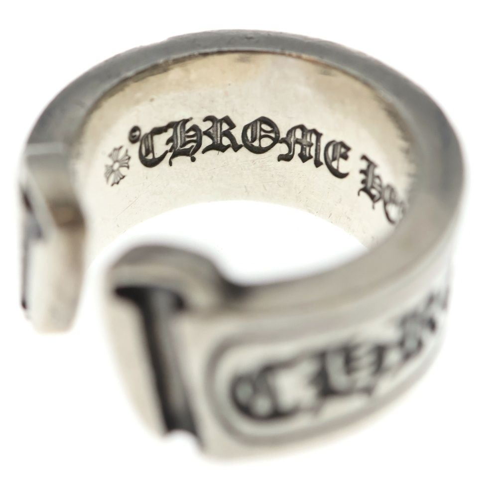 Chrome Hearts LG Scroll Label Ring Silver — view 5