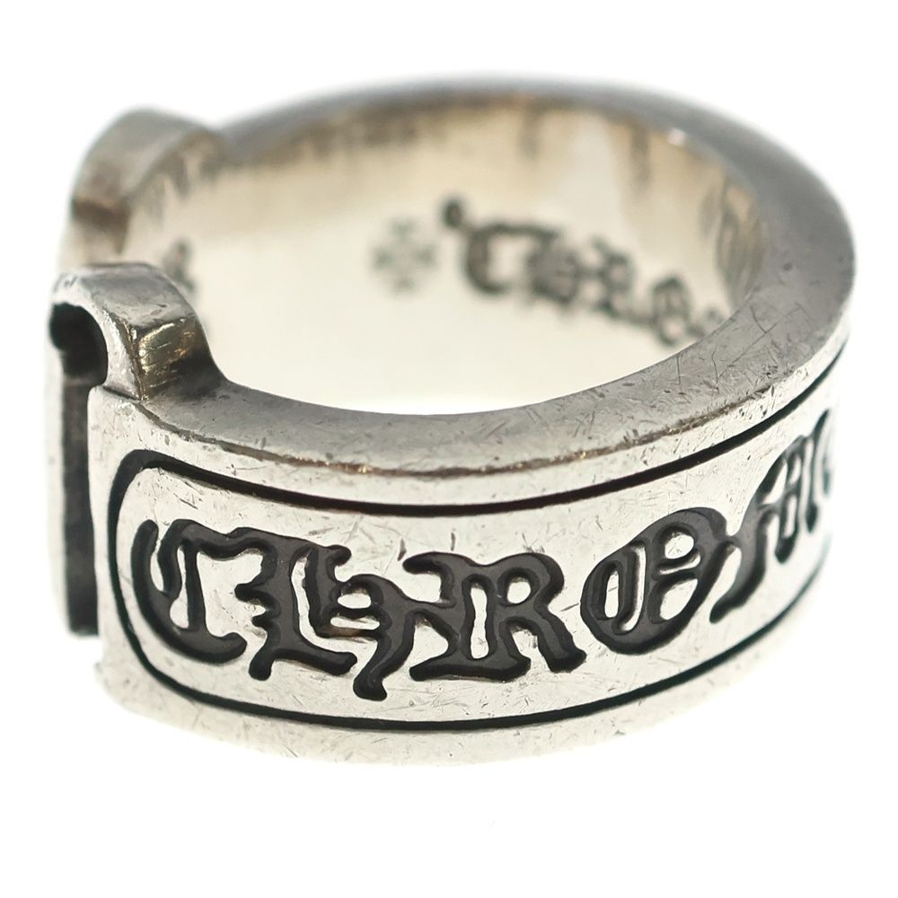Chrome Hearts LG Scroll Label Ring Silver — view 3