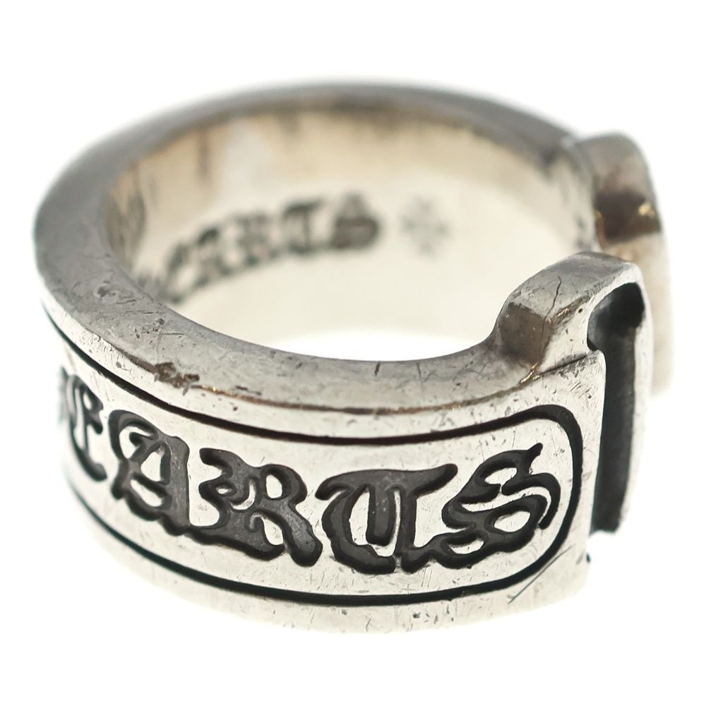 Chrome Hearts LG Scroll Label Ring Silver — view 4