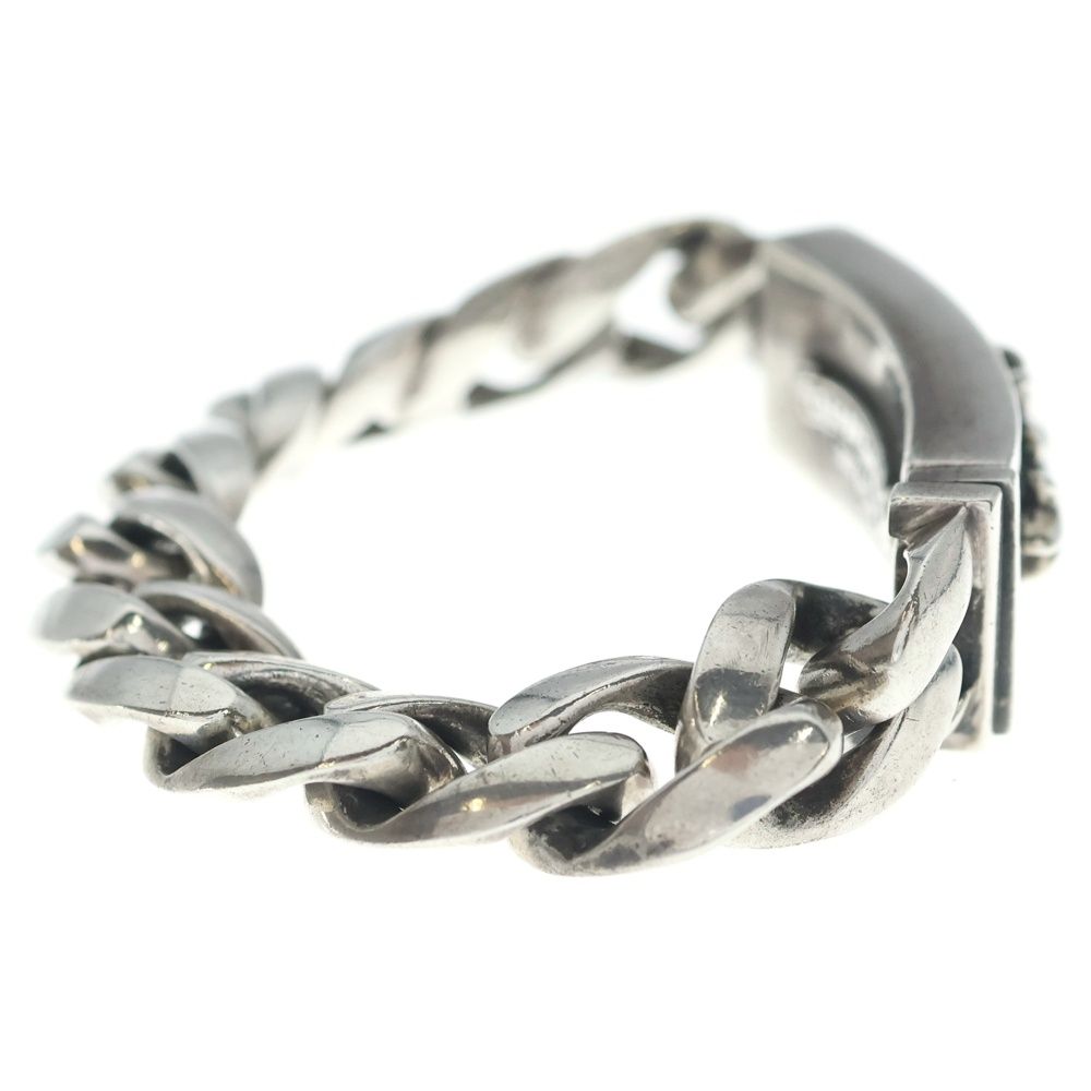 Chrome Hearts ID Floral Crs Cross ID Classic Link Bracelet Silver — view 3