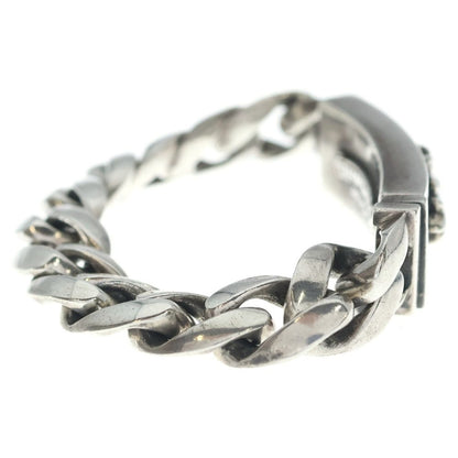 Chrome Hearts ID Floral Crs Cross ID Classic Link Bracelet Silver — view 3