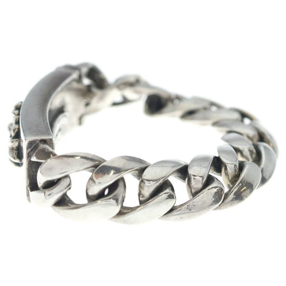 Chrome Hearts ID Floral Crs Cross ID Classic Link Bracelet Silver — view 4