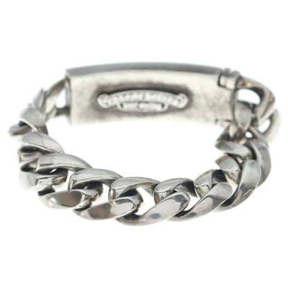 Chrome Hearts ID Floral Crs Cross ID Classic Link Bracelet Silver — view 2