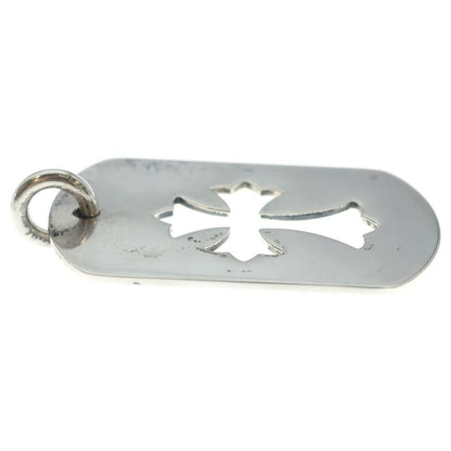 Chrome Hearts D Tag Lrg CO Crs Cutout Cross Dog Tag Large Pendant Top Silver — view 4