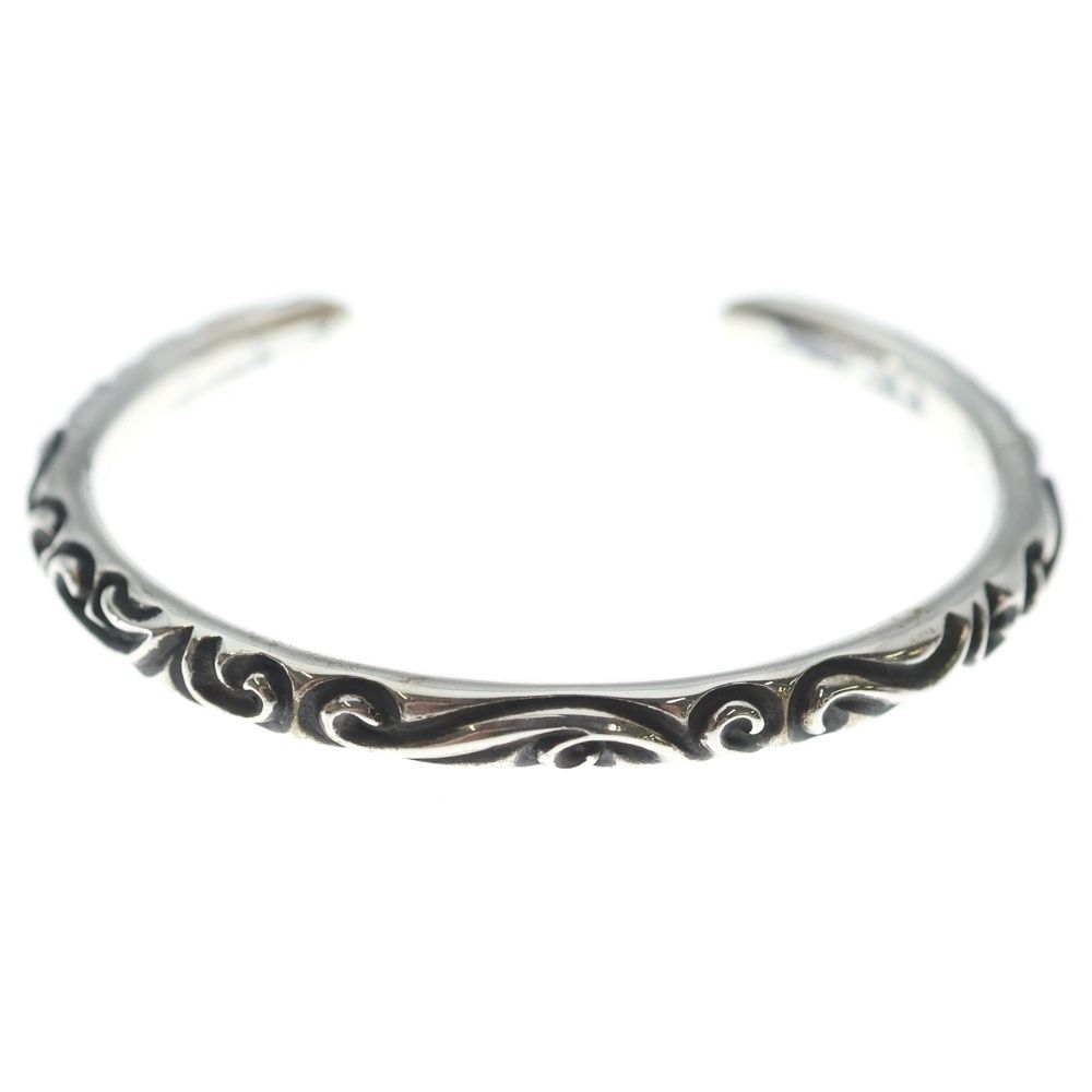 Chrome Hearts Bangle Scroll Band Bracelet Silver