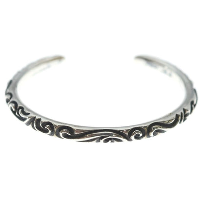 Chrome Hearts Bangle Scroll Band Bracelet Silver