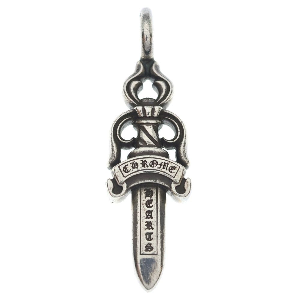 Chrome Hearts Double Dagger Daga Pendant Top Silver