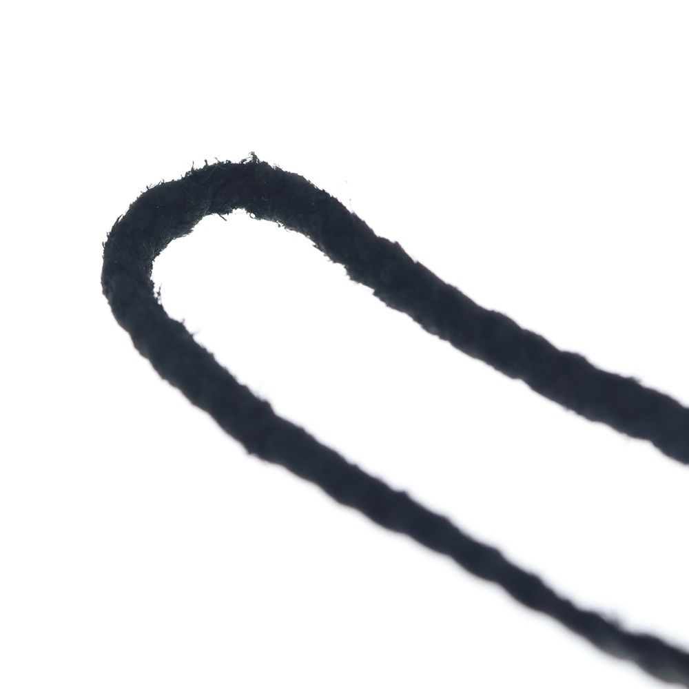 Chrome Hearts Leather Braid Scroll Necklace Black Silver — view 3