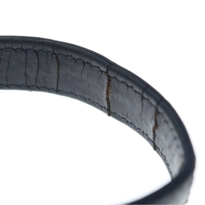 Chrome Hearts Harness Cross Box Leather Bracelet Black Silver — view 6