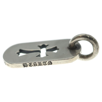 Chrome Hearts D Tag Sml CO Crs Cutout Cross Dog Tag Small Pendant Top Silver — view 3