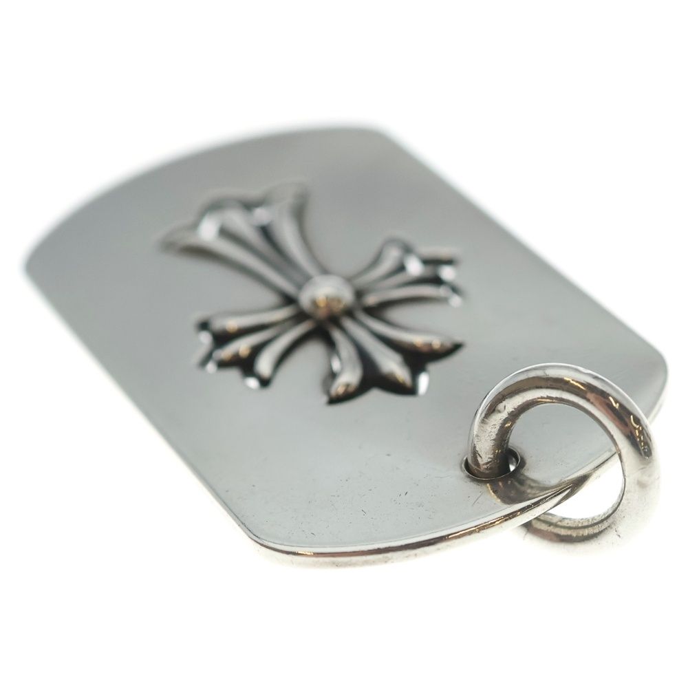Chrome Hearts D Tag Lrg CO Crs Cutout Cross Dog Tag Large Pendant Top Silver — view 6