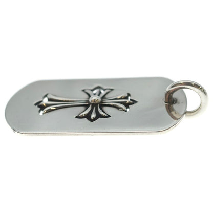Chrome Hearts D Tag Lrg CO Crs Cutout Cross Dog Tag Large Pendant Top Silver — view 3